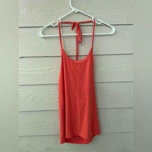 aerie Coral Halter Tank Top